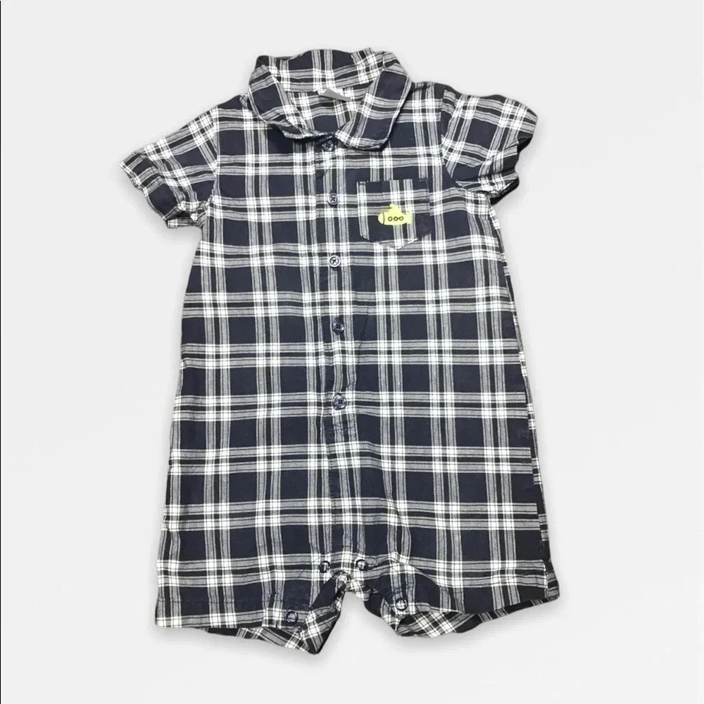 4/$20🥳 Navy Blue Short Sleeve Romper